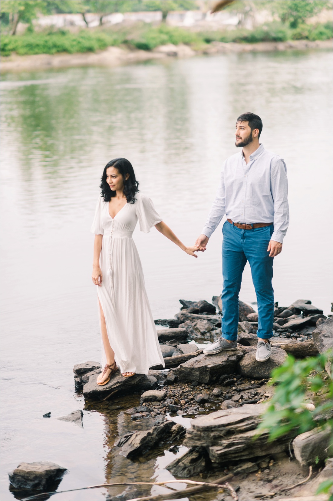 Maine Couples Session by the River Fine Art
