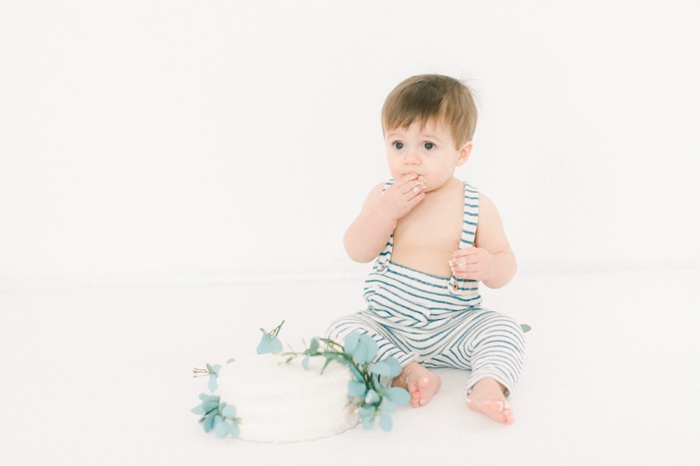 Maine Fine Art Baby Photographer Cake Smash